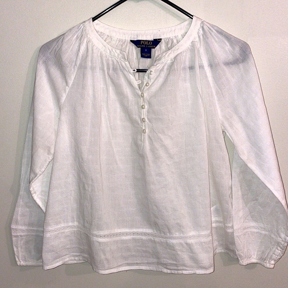 Ralph Lauren girls peasant blouse
